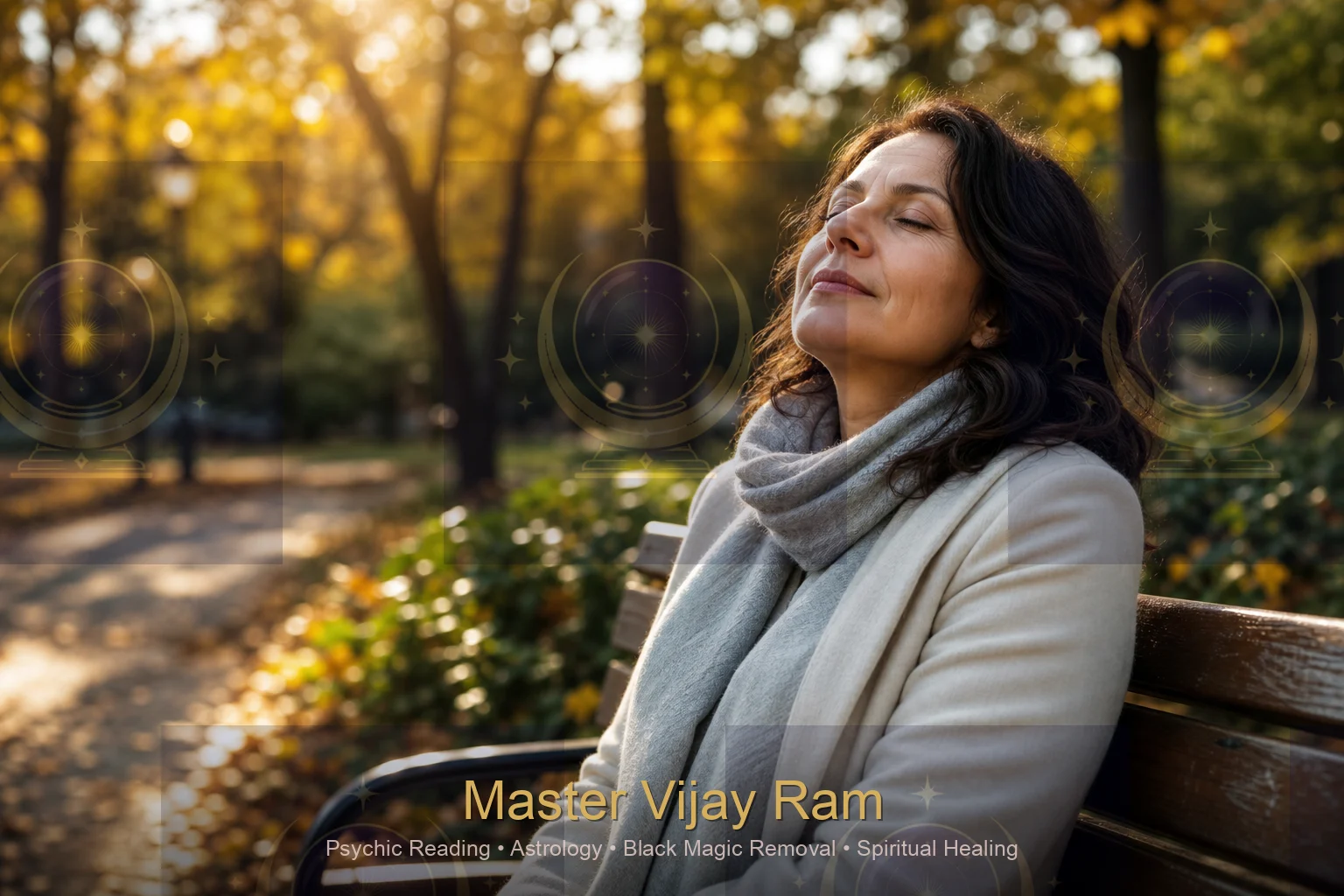 Client finding peace after negative energy removal Master Vijay Ram