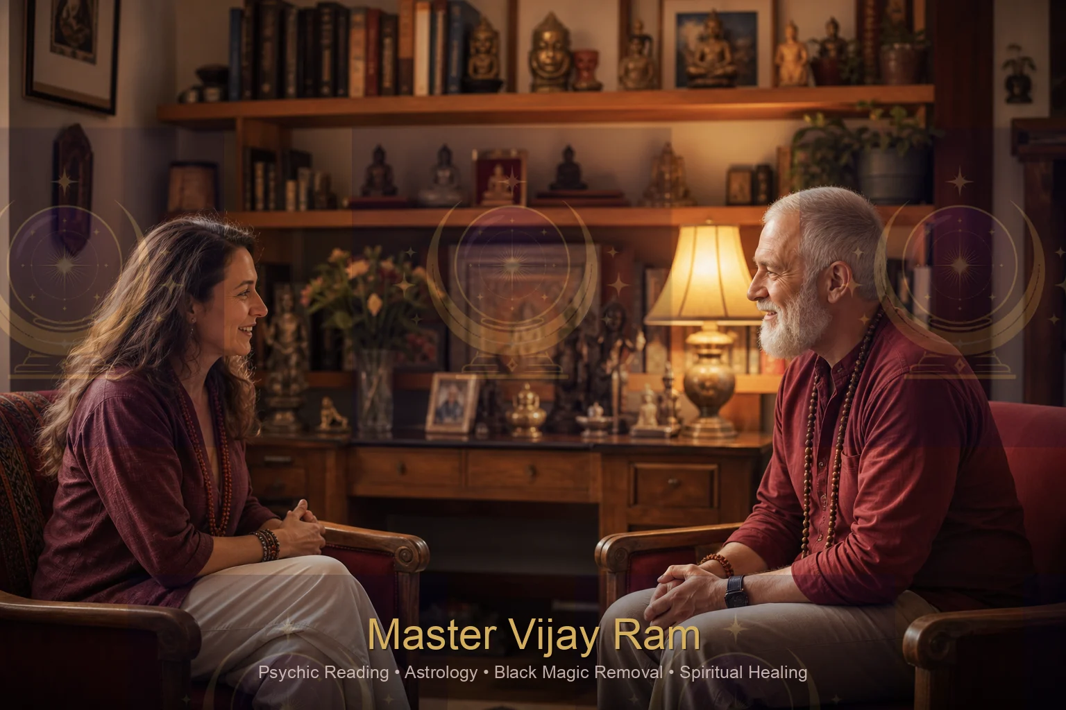 Private consultation space for black magic removal with Master Vijay Ram