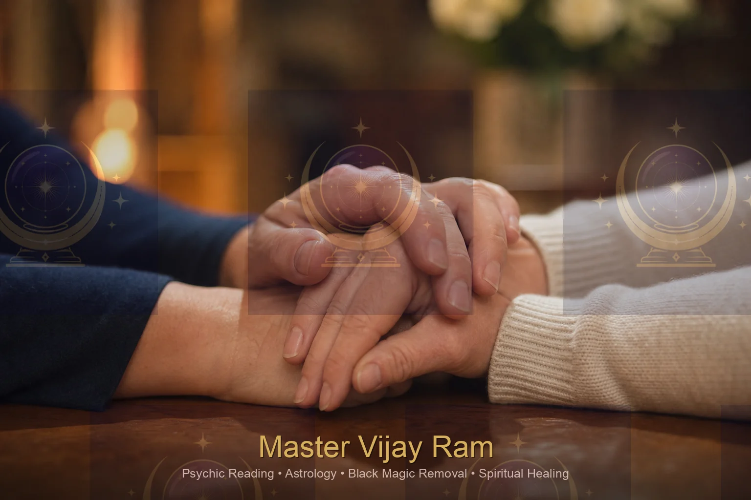 Supportive guidance during black magic removal session Master Vijay Ram
