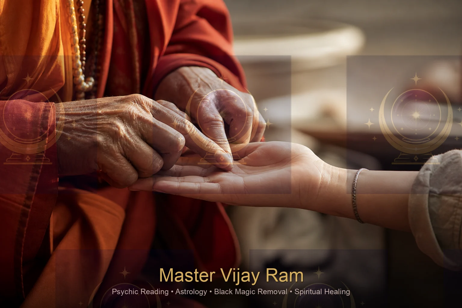 Palm reading detail supporting curse assessment by Master Vijay Ram