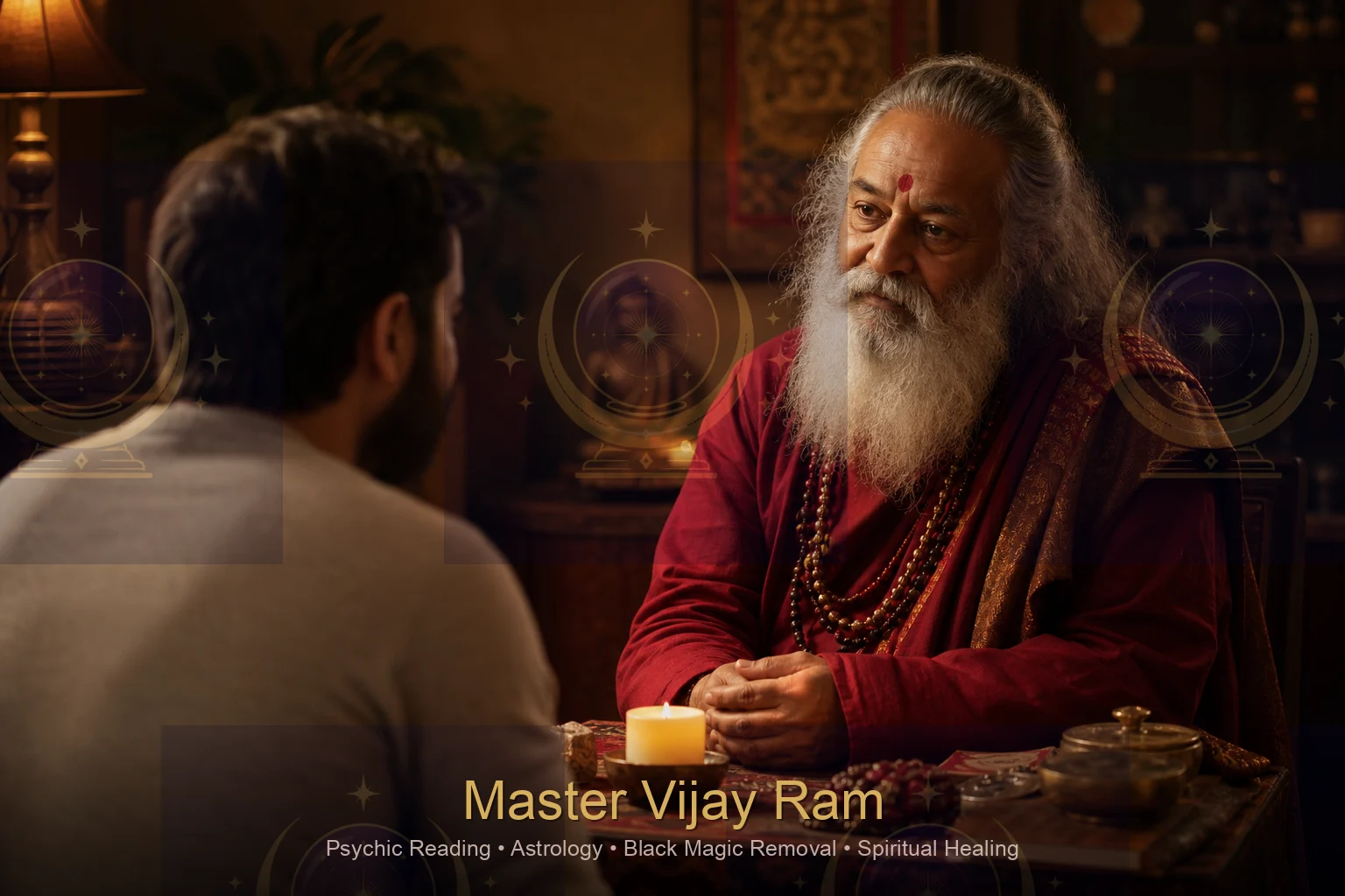 Private consultation for nazar and evil eye protection with Master Vijay Ram