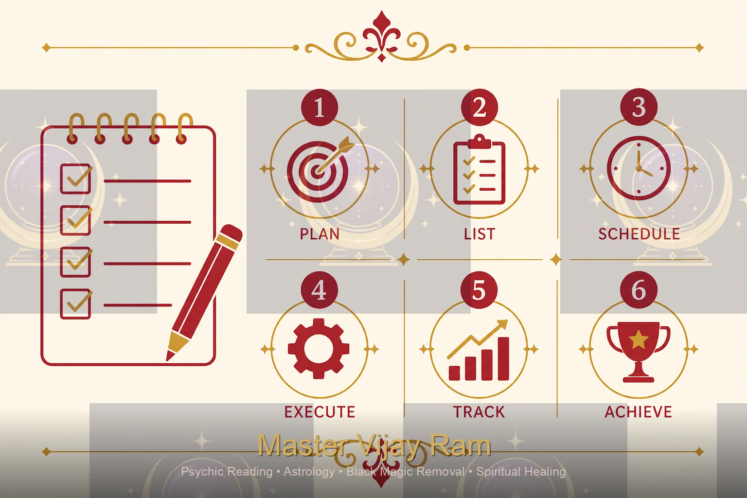 Infographic of questions to ask before a psychic reading with Master Vijay Ram