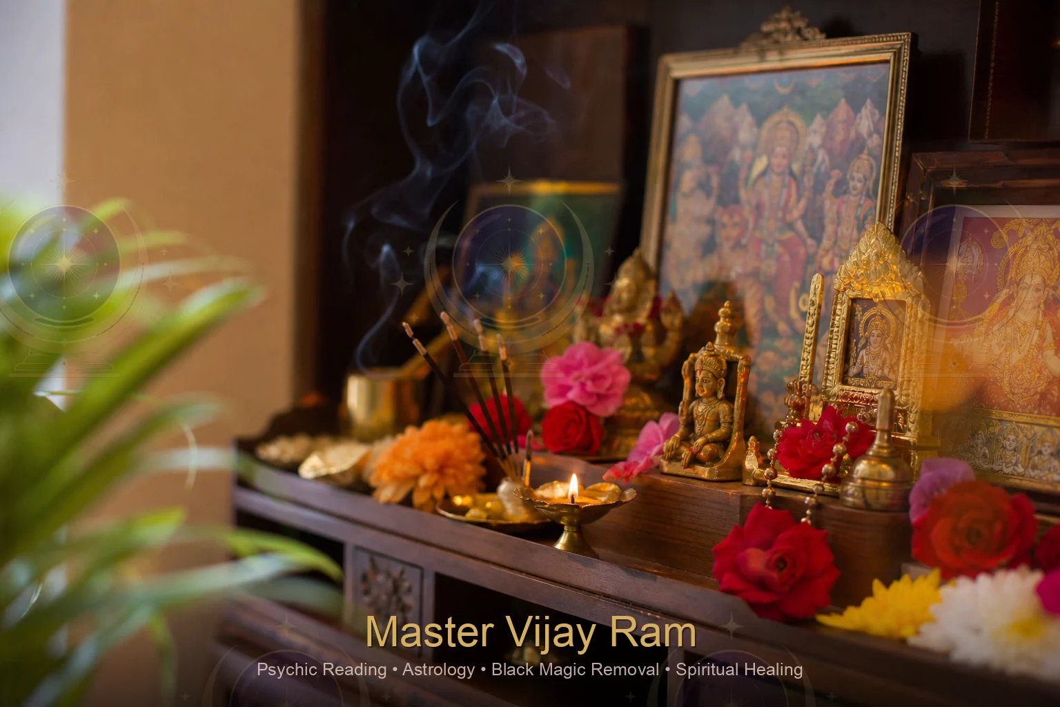Prayer remedy setting used in love back guidance by Master Vijay Ram