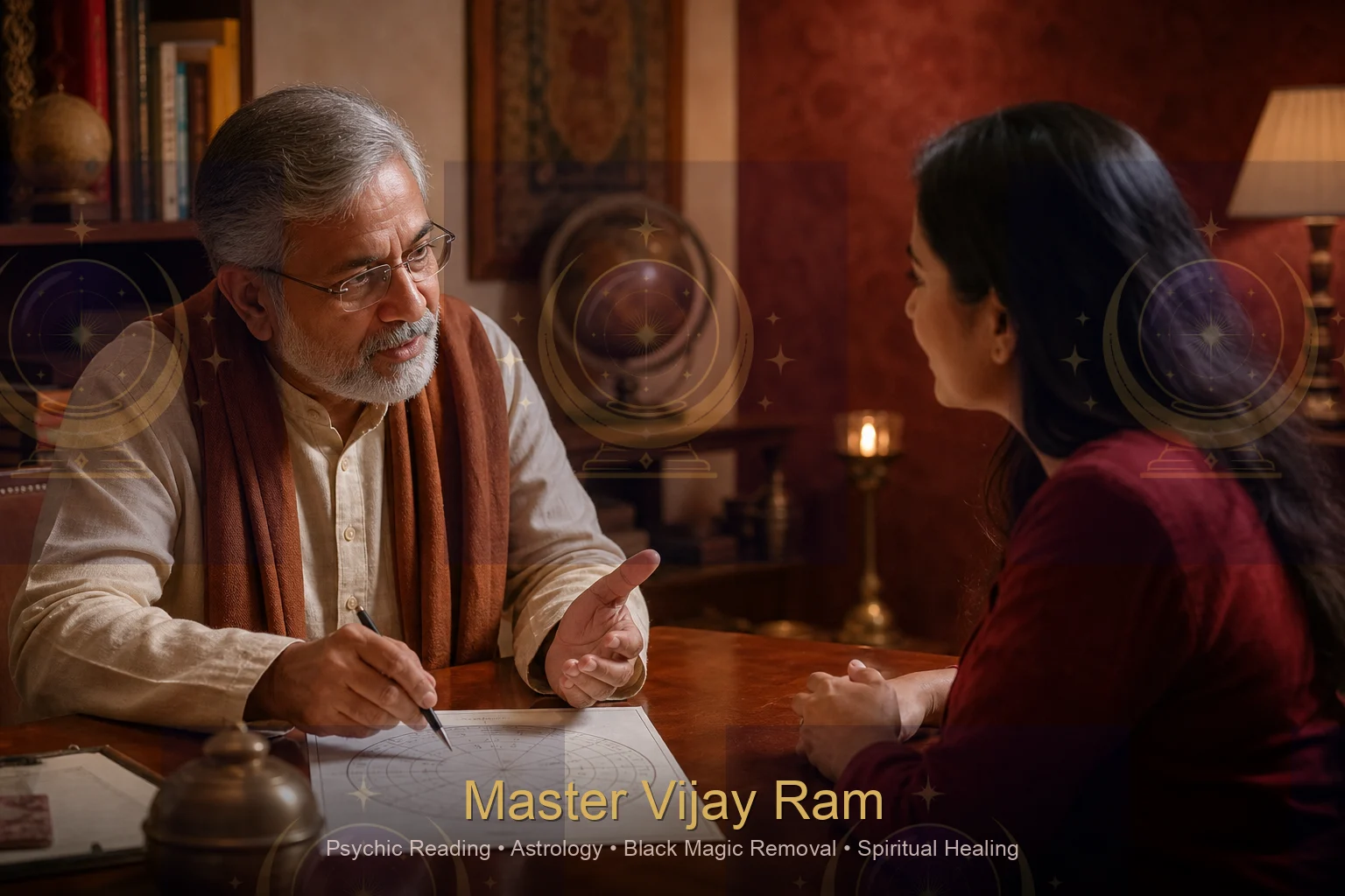 Private consultation setting for get love back astrologer Master Vijay Ram