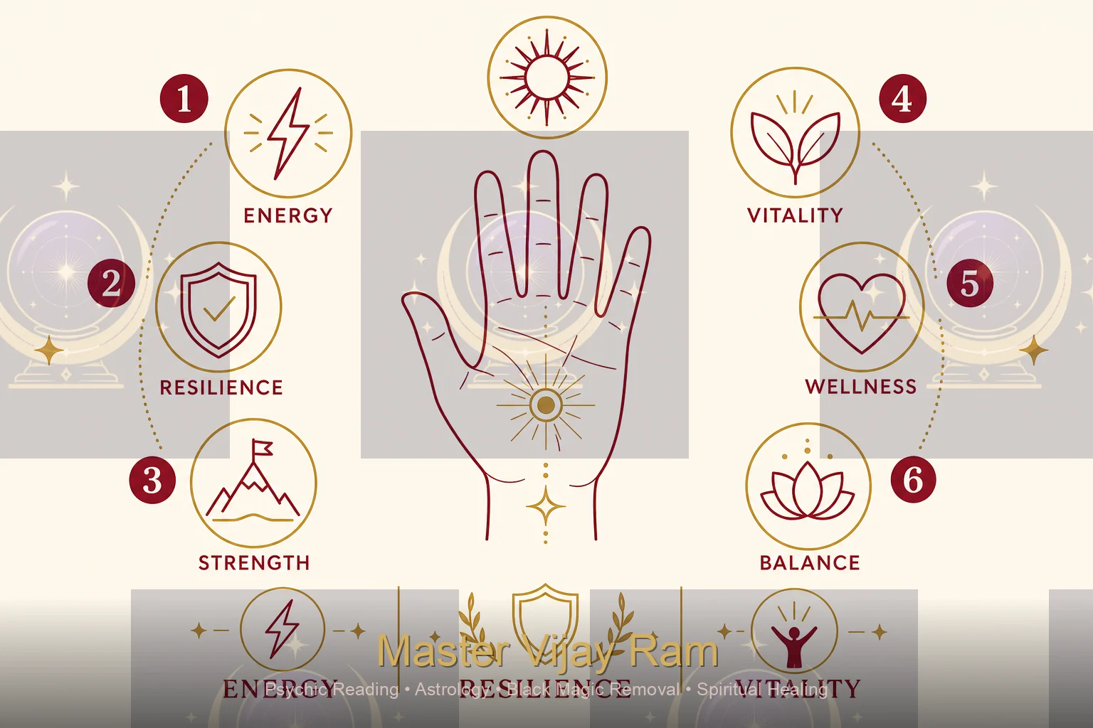 Life line vitality meaning infographic by Master Vijay Ram