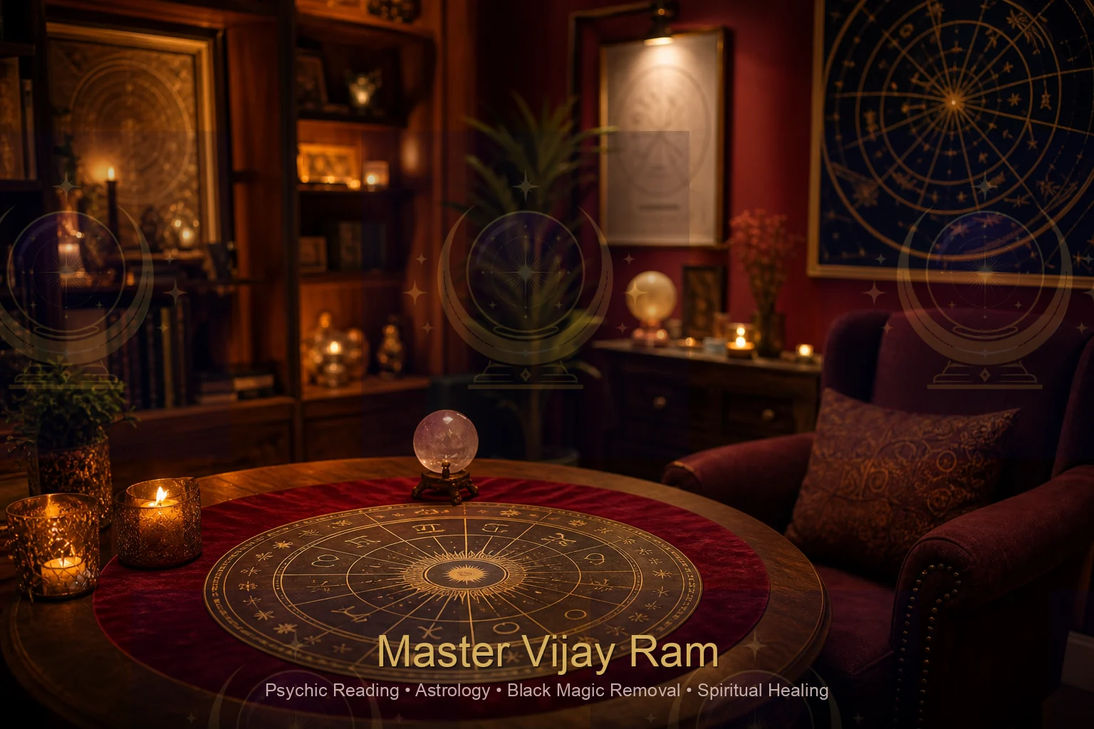 Calm consultation space used by Master Vijay Ram in Kitchener