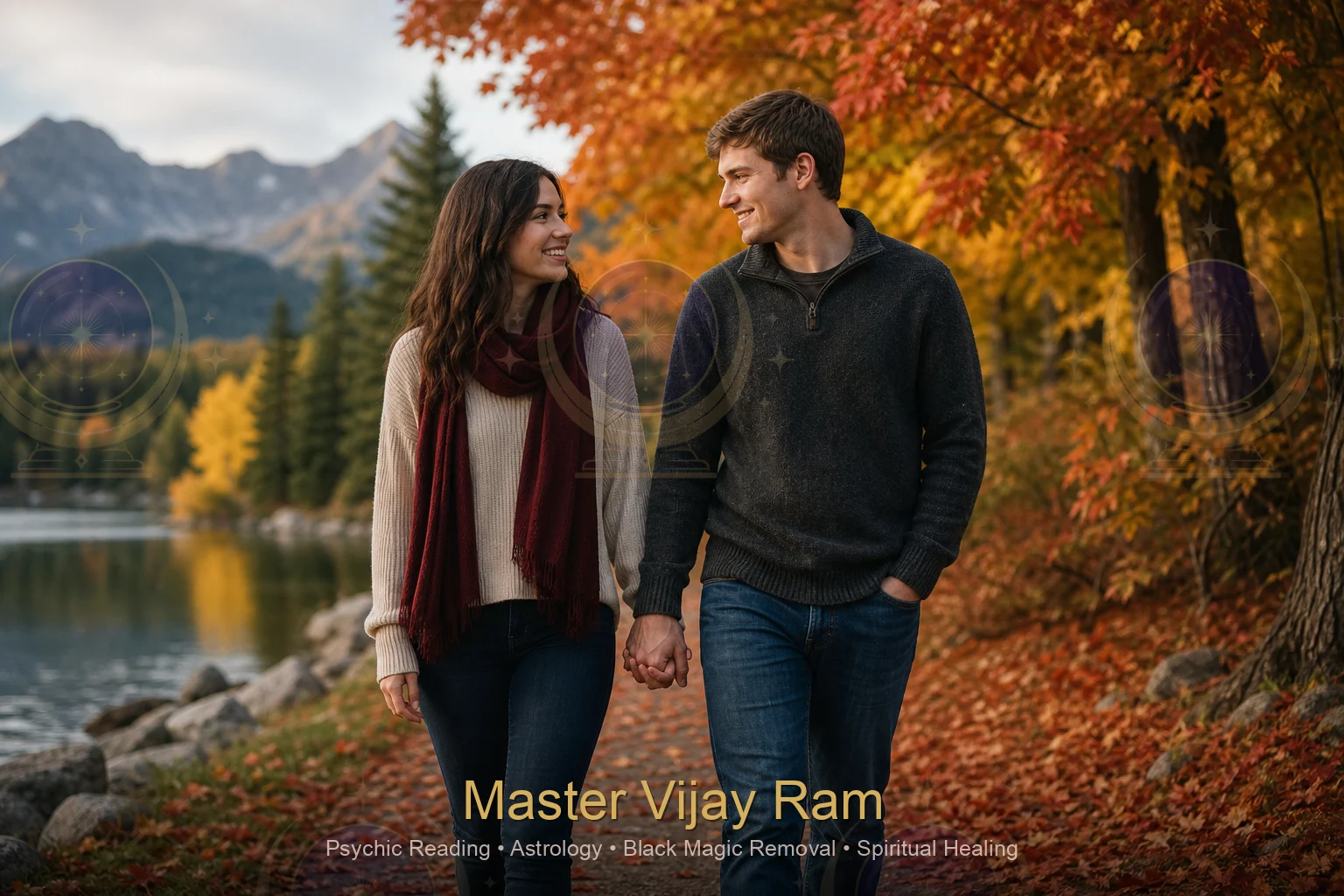 Couple exploring love marriage compatibility with Master Vijay Ram guidance