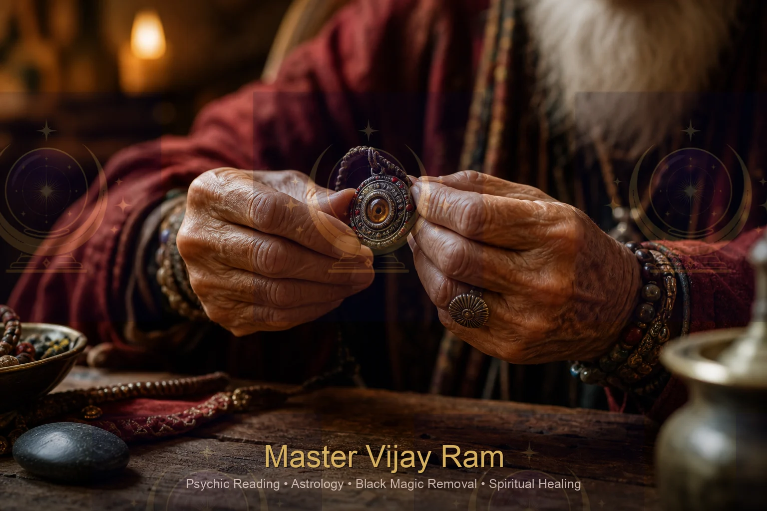 Protective amulet used in spiritual protection guidance by Master Vijay Ram