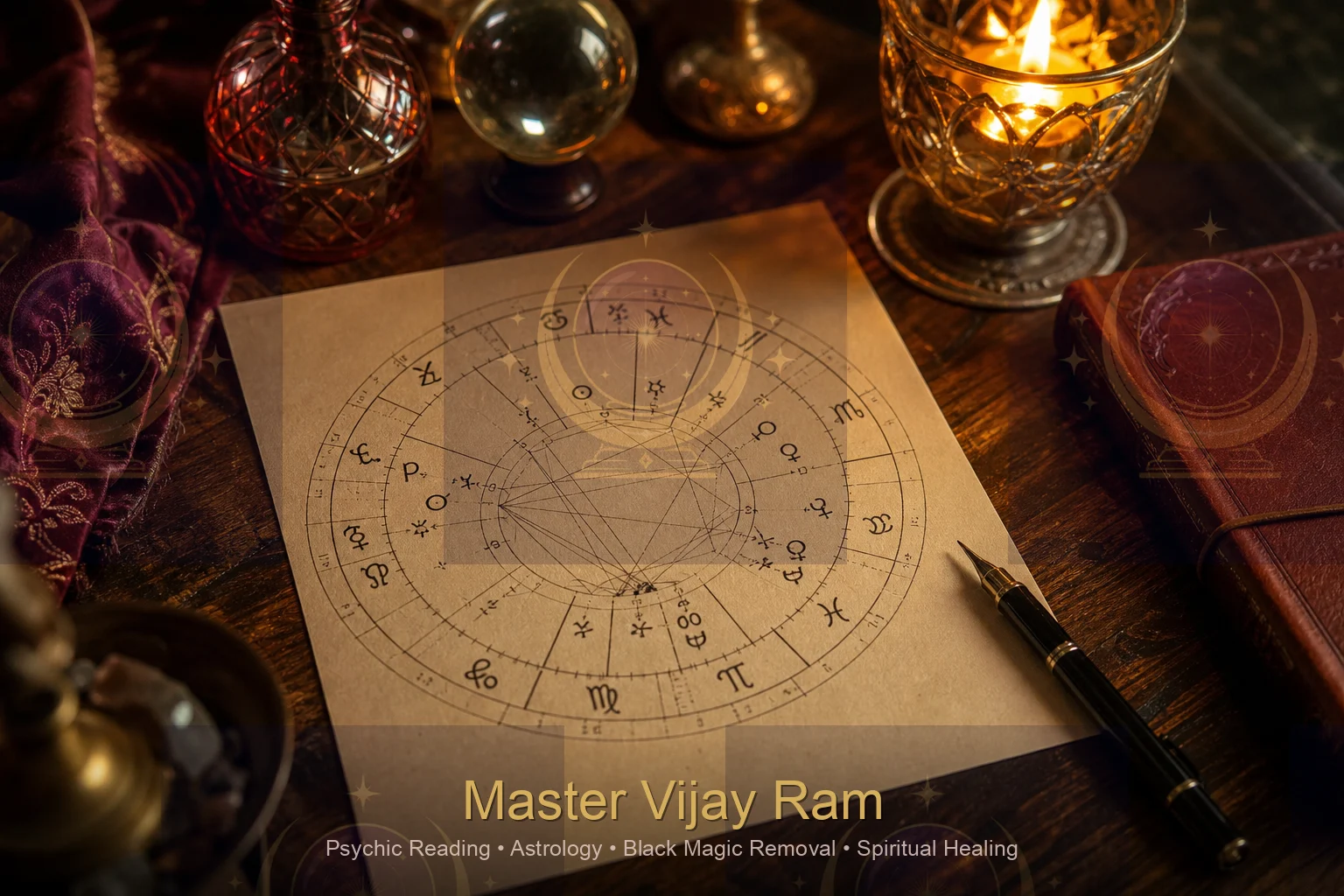 Vedic astrology birth chart used by Master Vijay Ram