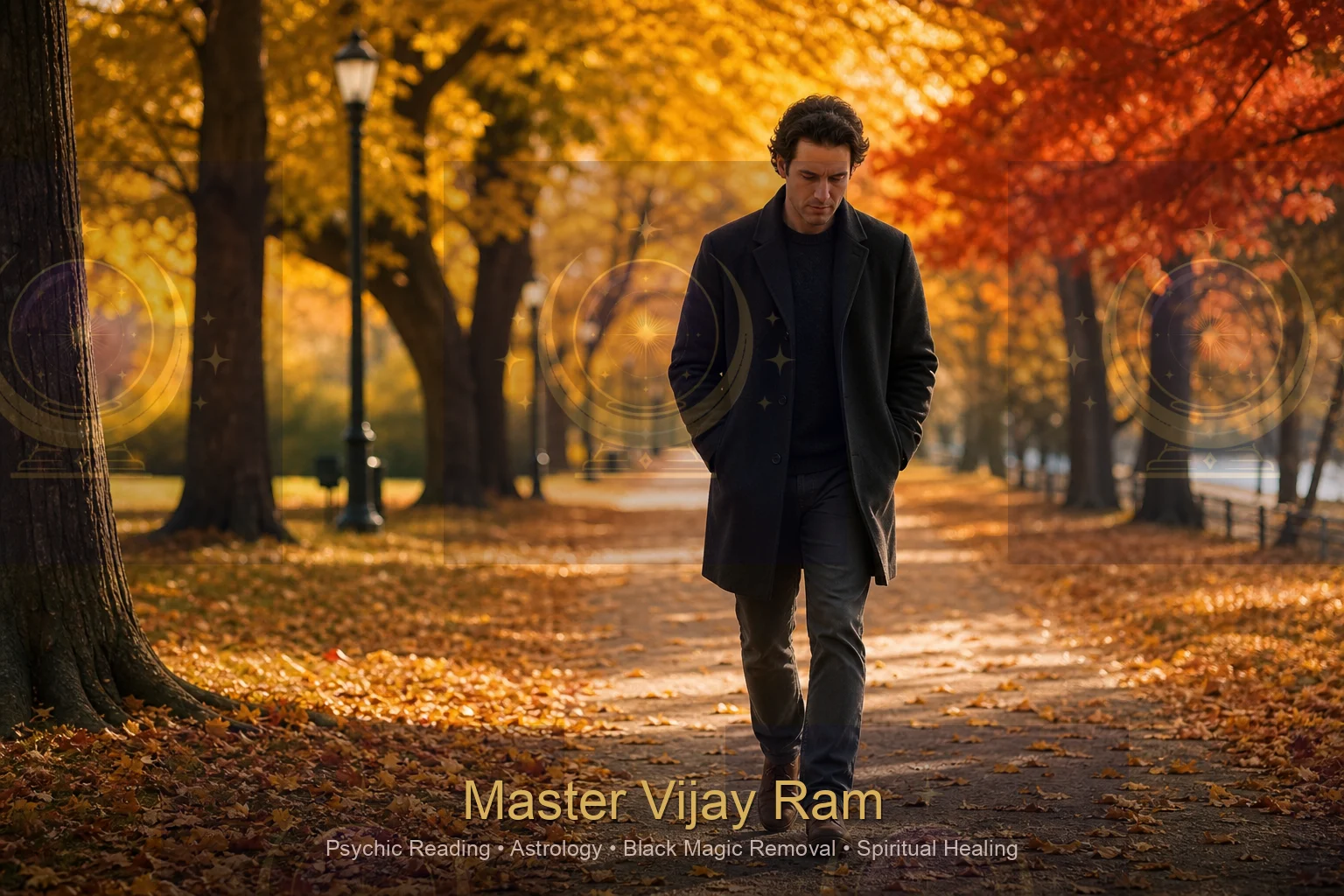 Man reflecting on whether to pursue reconciliation, get ex love back advice Master Vijay Ram