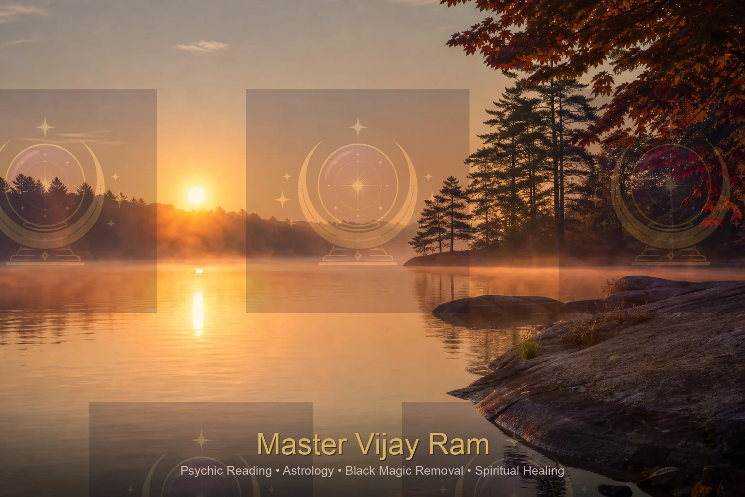 Sunrise symbolizing renewal after black magic removal, Master Vijay Ram